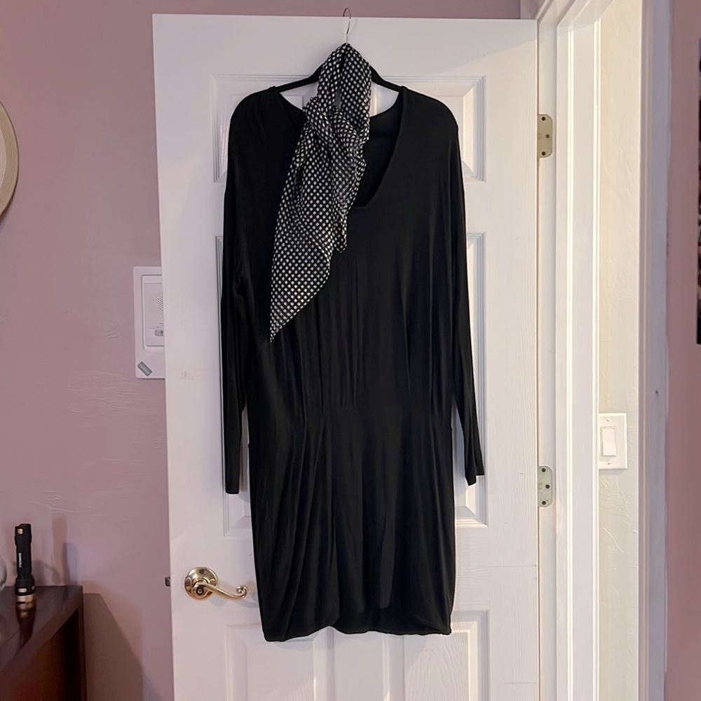 Banana Republic Black Jersey Knit Dress